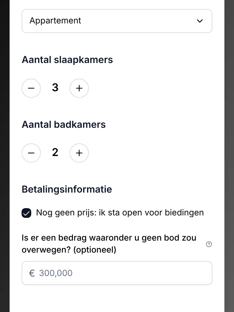 Het advertentieformulier, stap 2: Controleer de basis